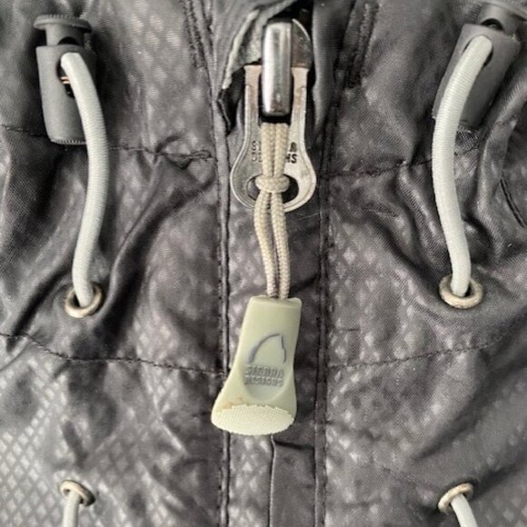 SIERRA DESIGNS Packable Hooded Travel Raincoat Rain Jacket Windbreaker Small - Picture 11 of 16